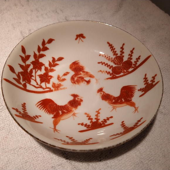 Vtg Chicken/Rooster Nature/Farm Bowl (5.5") - Picture 2 of 4
